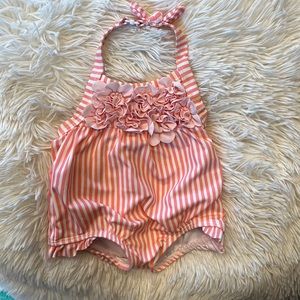 Janie and Jack 0-3 month halter swimsuit for baby girl